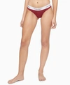 Calvin Klein Modern Cotton Logo Bikini Underwear F3787 In Deep Sea Rose