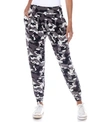 White Mark Plus Size Camo Harem Pants In Black Army Inspired
