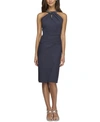 Alex Evenings Embellished Dress In Charcoal