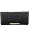 Brahmin Ady Leather Wallet In Black/gold