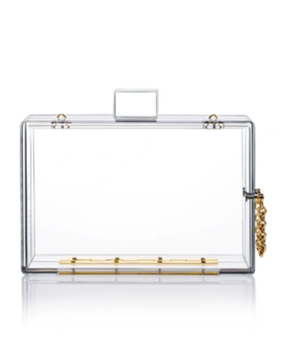 Milanblocks Trendy Transparent Acrylic Clutch In Clear