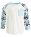 FIRST IMPRESSIONS BABY BOYS CHAMELEON CAMO COTTON T-SHIRT, CREATED FOR MACY'S
