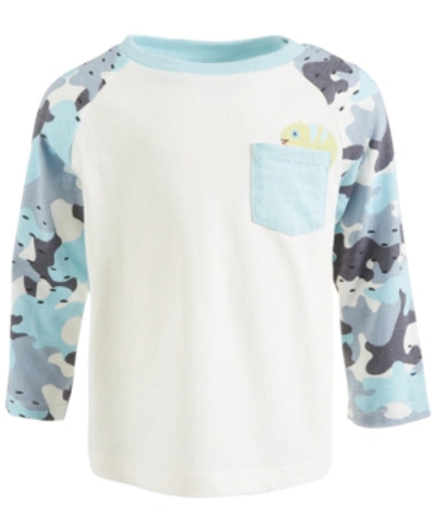 First Impressions Kids' Baby Boys Chameleon Camo Cotton T-shirt, Created For Macy's In Neo Natural