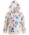 FIRST IMPRESSIONS BABY GIRLS LILY LEOPARD-PRINT ZIP-UP HOODIE, CREATED FOR MACY'S