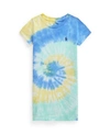 POLO RALPH LAUREN TODDLER GIRLS TIE-DYE COTTON JERSEY T-SHIRT DRESS