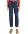 Levi's 501 Cropped Straight-leg Jeans In Salsa Authentic