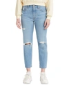 LEVI'S 501 CROPPED STRAIGHT-LEG JEANS