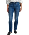 Jag Women's Ruby Comfort Stretch Mid Rise Straight Jeans In Thorne Blue