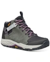 Teva Grandview Womens Leather Ankle Boots Hiking Boots In Dark Shadow