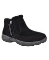Easy Spirit Epic Womens Suede Water Resistant Ankle Boots In Black