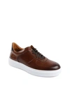 Bruno Magli Men's Falcone Italian Leather Low-top Sneakers In Cognac Calf