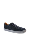 Bruno Magli Men's Bono Suede Transparent-sole Low-top Sneakers In Navy Suede