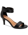 Style & Co Women's Paycee Two-piece Dress Sandals, Created For Macy's In Black Smooth
