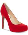 Jessica Simpson Women's Parisah Platform Pumps Women's Shoes In Red