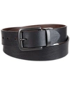 Levi's Men's Casual Burnished Edge Reversible Belt In Black/brown