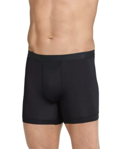 Jockey Men's Travel Quick-dry Boxer Briefs In Black