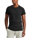 Polo Ralph Lauren Men's Big And Tall 3-pack V-neck Undershirts In Black