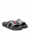 DOLCE & GABBANA WOMEN'S I LOVE D&G RUBBER SLIDES