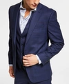 Bar Iii Men's Skinny Fit Wrinkle-resistant Wool-blend Suit Separate Jacket, Created For Macy's In Navy