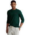 Polo Ralph Lauren Men's Classic-fit Jersey Long-sleeve T-shirt In College Green/c3961