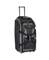 Travelers Club 30" Adventure Upright Rolling Duffel Bag In Charcoal Gray