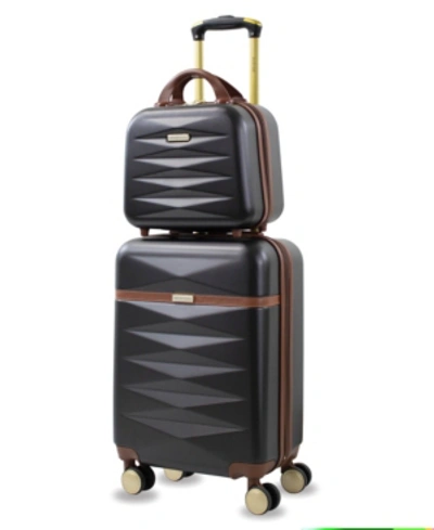 Puiche Jewel Carry-on Cosmetic Luggage, Set Of 2 In Black