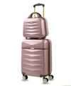 Puiche Jewel Carry-on Cosmetic Luggage, Set Of 2 In Rose Gold-tone