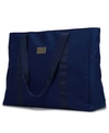 Badgley Mischka Nylon Travel Tote Weekender Bag In Navy