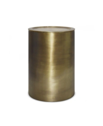 Simpli Home Corbin Metal Side Table In Gold-tone