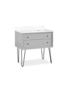 Dorel Living Agnes Bathroom Vanity In Gray