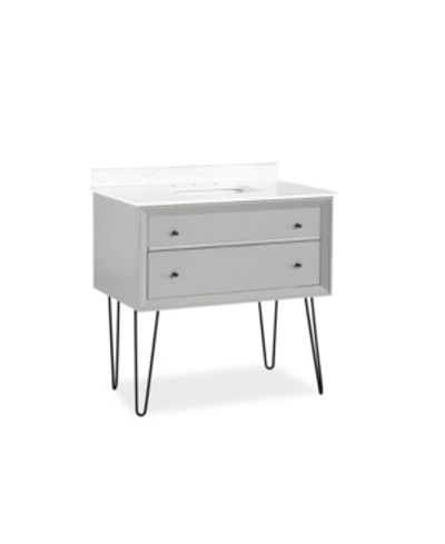 Dorel Living Agnes Bathroom Vanity In Gray