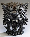 Enesco Edge Wolf Bust In Multi