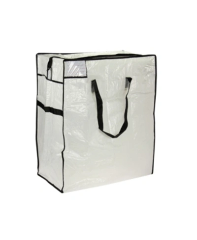 Household Essentials Medium Storage Tote Bag In White And Black