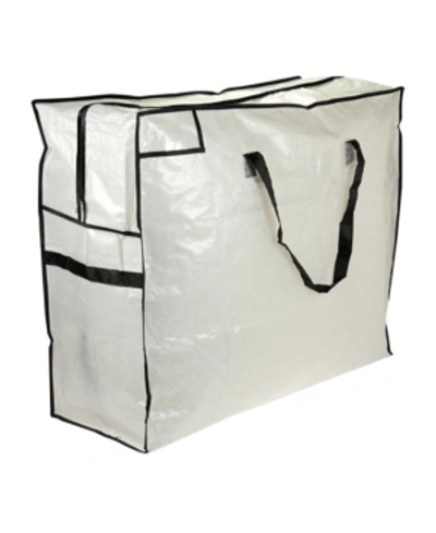 Household Essentials Large Tote Bag In White And Black