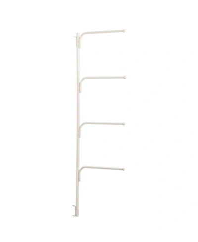 Household Essentials Hinge-it Swing Arm Towel Bar In White