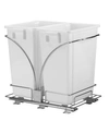 Household Essentials Thrash Can, Set Of 2 In White