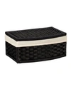 Household Essentials Paper Rope Lined Basket With Lid In Brown