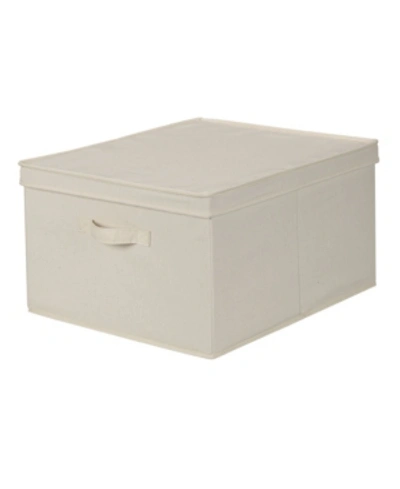 Household Essentials Storage Box With Lid In Natural