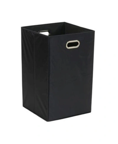 Household Essentials Folding Laundry Hamper In Black