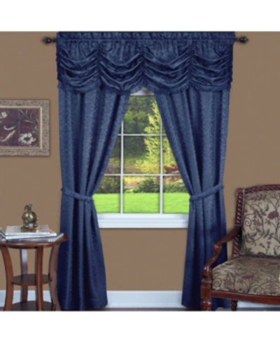 Achim Panache 5-pc. Window Set, 55" X 63" In Navy