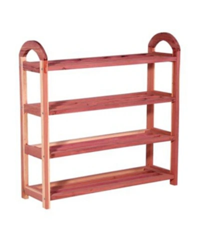 Household Essentials Cedar Shoe Rack In Natural