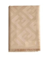 Fendi Ff Motif Scarf In Beige