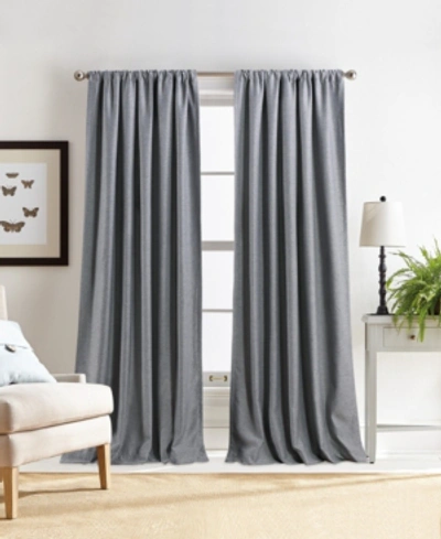 Martha Stewart Collection Clarkson Poletop Lined Panel Pair, 84", Created For Macy's In Gray