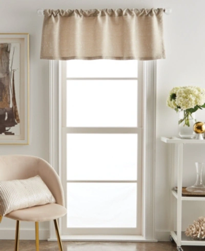Martha Stewart Collection Fresco Backtab Lined Valances, Created For Macy's In Champagne
