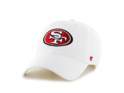47 Brand San Francisco 49ers Clean Up Cap In White