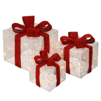 National Tree Company National Tree Prelit White Thread Gift Box Assortment