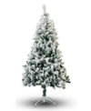 PERFECT HOLIDAY 3' FLOCKED SNOW CHRISTMAS TREE