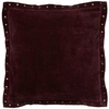 RIZZY HOME FAUX SUEDE SOLID POLYESTER FILLED DECORATIVE PILLOW, 18" X 18"