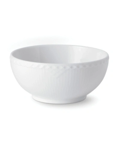 Royal Copenhagen Fluted Half Lace Bowl In White