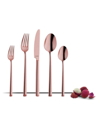 Amefa Metropole 5 Piece Flatware Set In Copper